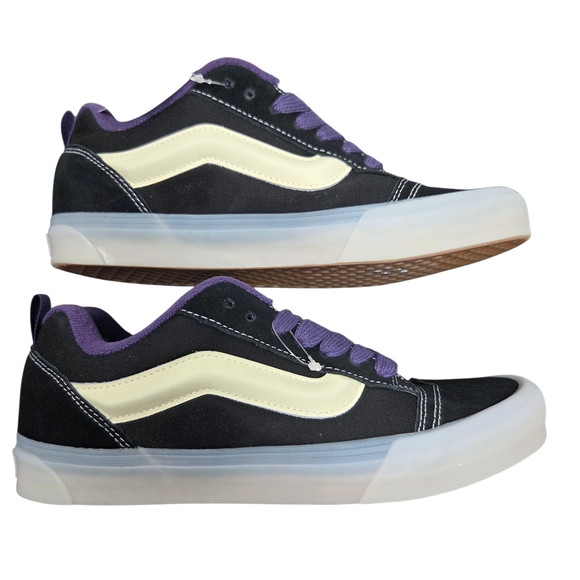 Vans Knu Skool Glow in the Dark Black Purple Sneakers Men’s 10.5 NWOB - Picture 4 of 10